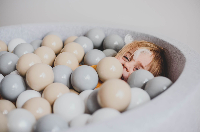 Meowbaby® foam ball pit safari ready set with 250 balls baby ball pool - 40cm, , medium image number null