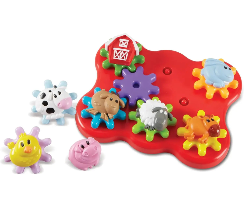 Learning resources barnyard friends build & spin, , medium-null