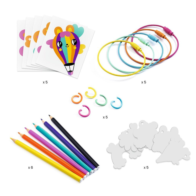Artistic plastic - kawaii keyring, , medium-null