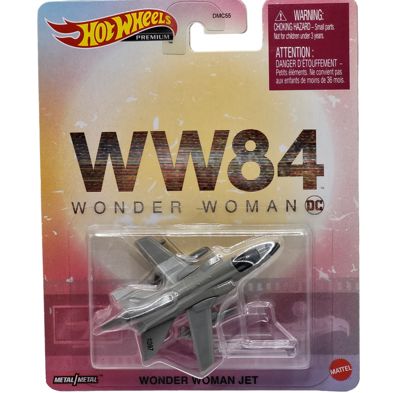 Hotwheels premium | pop culture dc | wonder woman jet ww84, , medium-null