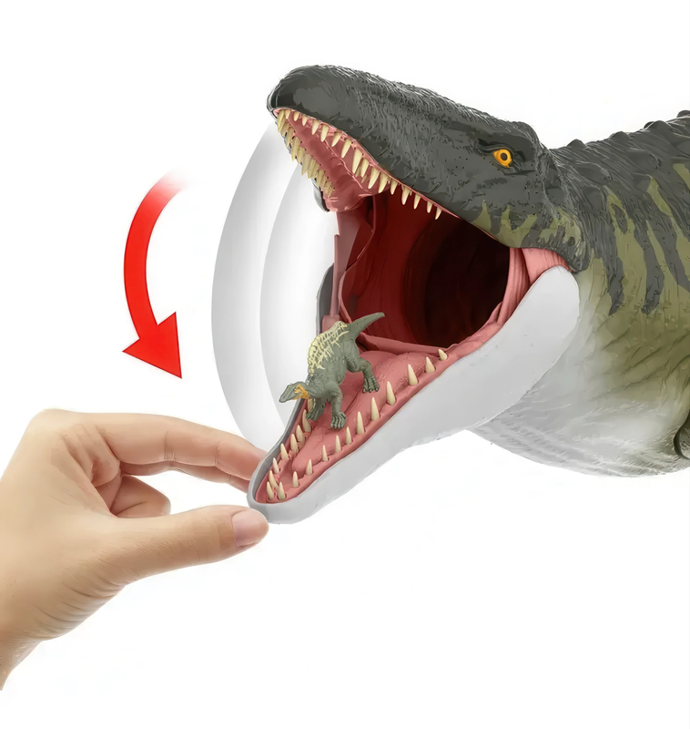 Jurassic world rebirth super colossal mosasaurus action figure, , medium-null