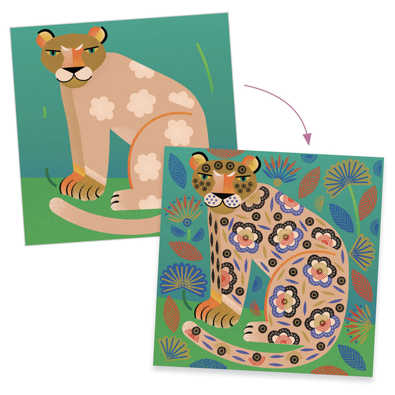 Djeco patterns and animals, , medium-null