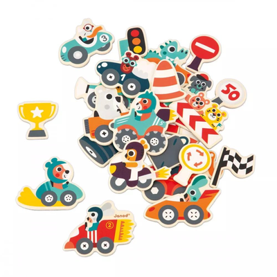Magnets cars 24 pieces, , medium