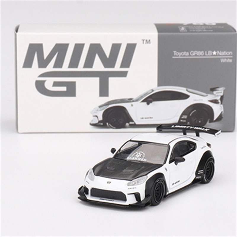 Product image: Mini gt 1/64 2023 toyota gr86 lb nation, white, , medium-null