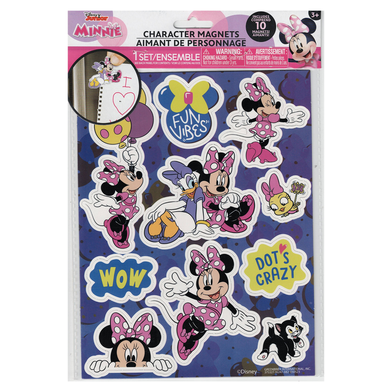 Disney minnie character magnets: add a dash of charm to your space - 10 pieces, , medium-null