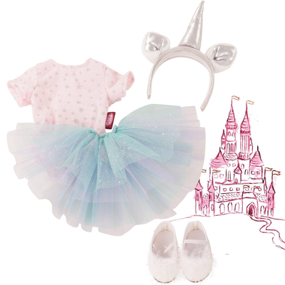 Combination unicorn doll's outfit size xl, , medium