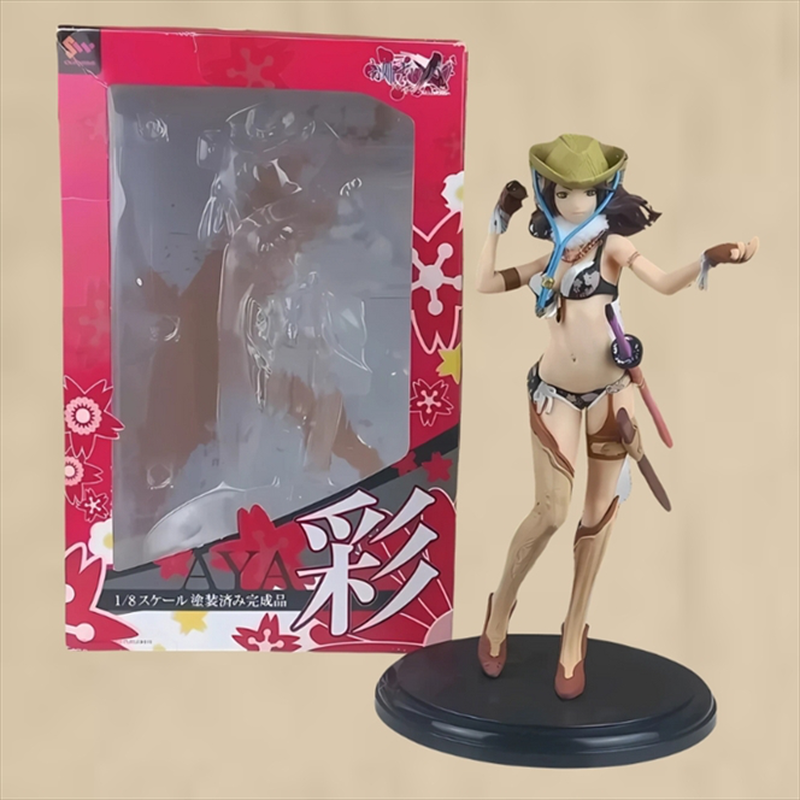 Onechanbara vortex aya 1/8 statue - limited edition black version, , medium-null
