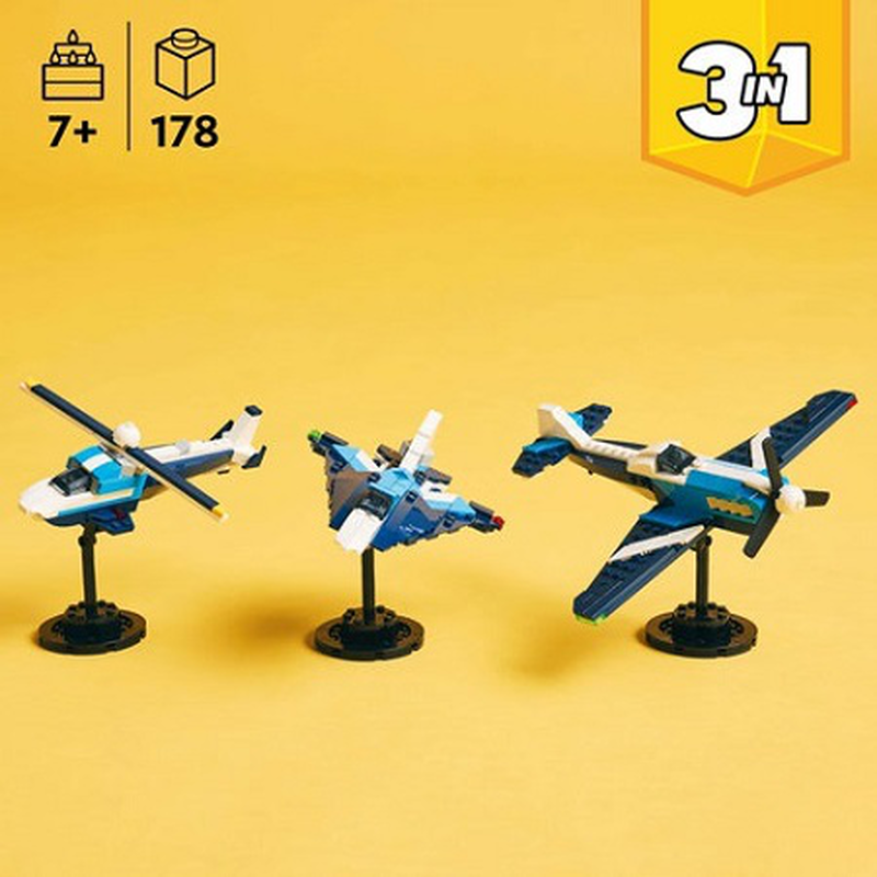 Lego creator 3in1 Aircraft race plane 178pcs 7y+ 31160, , medium-null