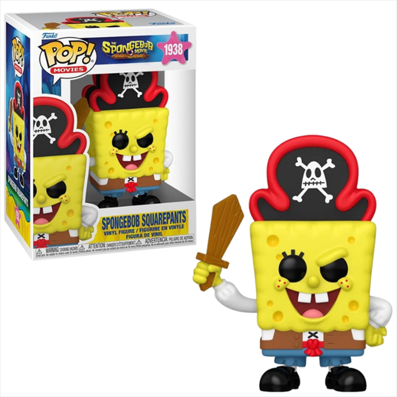 Funko pop! Movies: the spongebob movie: search for squarepants  - spongebob squarepants pirate #1938, , medium-null