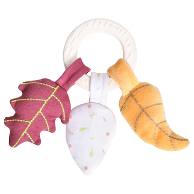 Teether baby activity toy with natural rubber, , medium