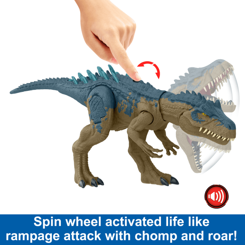 Jurassic world ruthless rampagin allosaurus dinosaur toy, , medium-null