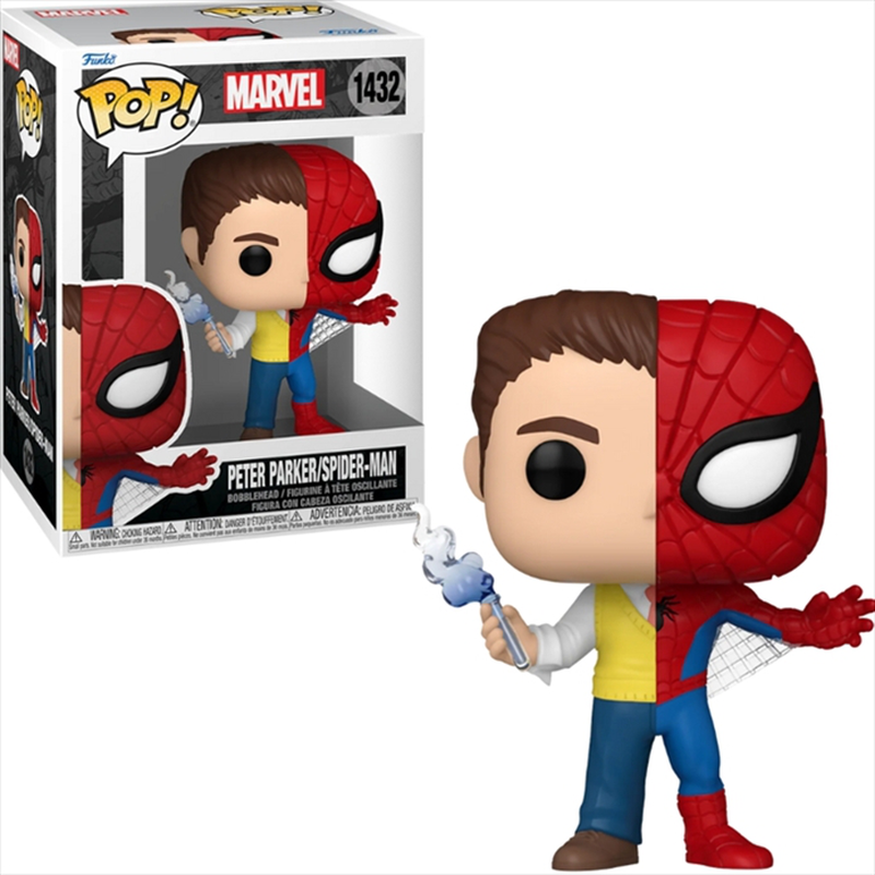 Product image: Funko pop! Marvel: split - peter parker/spider-man #1432 bobble-head spiderman, , medium-null