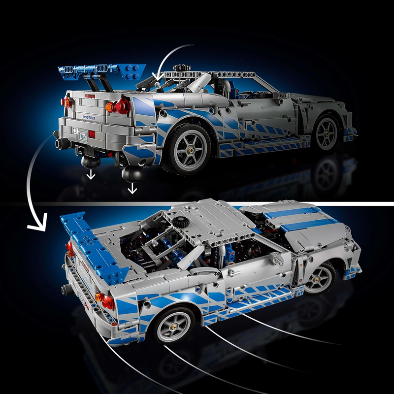 Lego technic 2 fast 2 furious nissan skyline gt-r (r34) car, , medium-null
