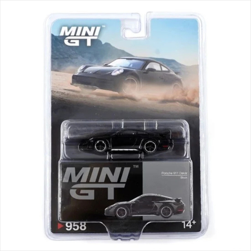 Mini gt 1/64 2023 porsche 911 992, dakar black, , medium-null