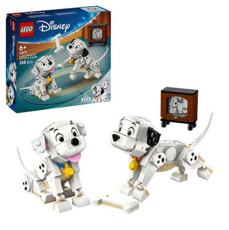Lego disney lucky & penny 101 dalmatians puppies 268pcs 6y+ (43271), , medium-null