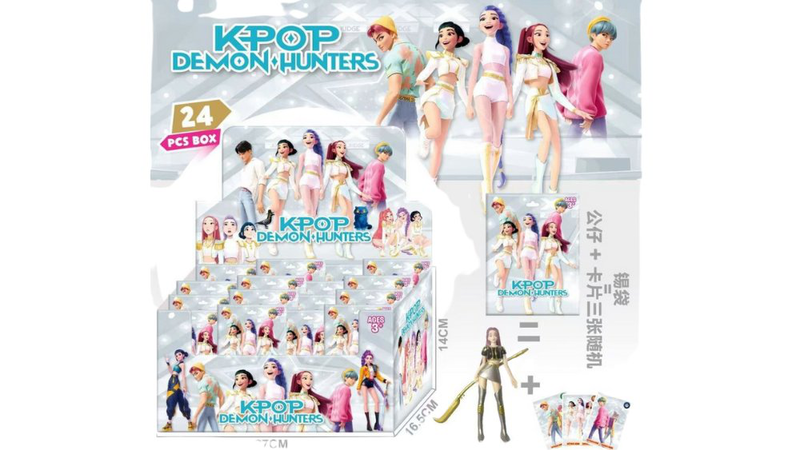 K-pop demon hunters (saja boys) blind box with cards and small figure, , medium-null