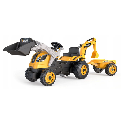 Smoby builder max tractor - trailer, , medium
