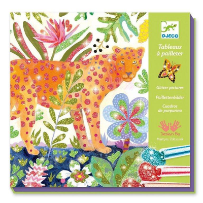 Djeco for older children - glitter boards tropico
