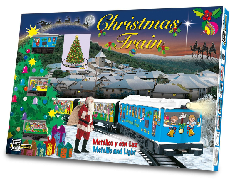 Pequetren 200 christmas train set metallic with light, , medium image number null
