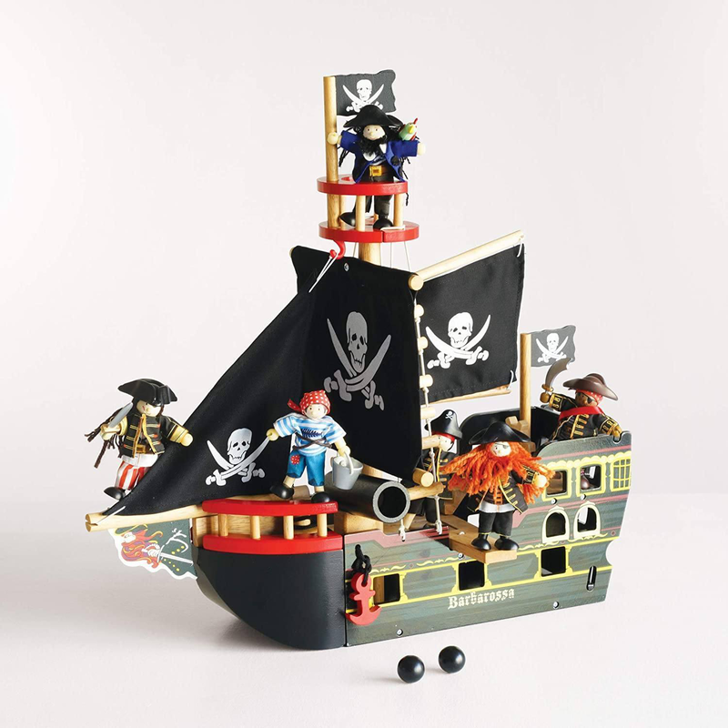 Product image: Le toy van wooden pirates collection budkins gift pack, , medium-null