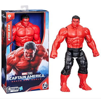 Captain america titan hero red hulk action figure - 30cm, , medium