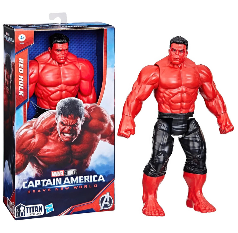 Captain america titan hero red hulk action figure - 30cm, , medium-null