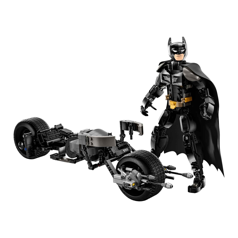Lego batman construction figure and the bat-pod bike, , medium-null