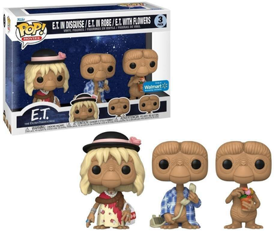 Pop funko! 3 pack movies: e.t. In disguise in robe with flowers special edition figures, , medium
