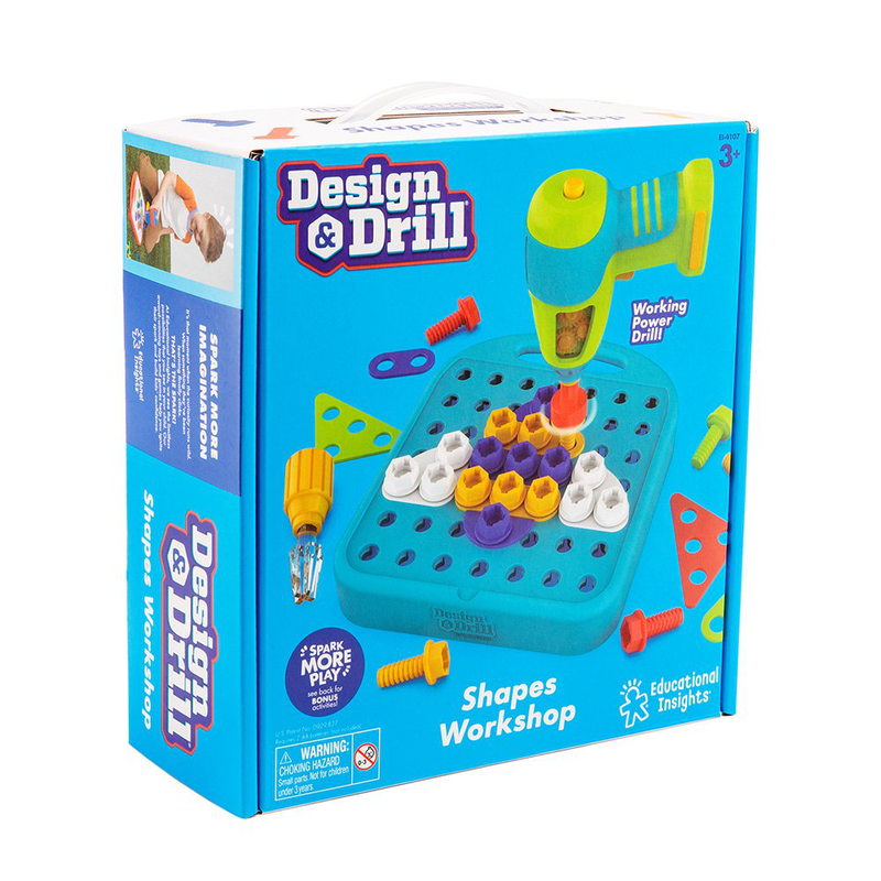 Learning resources design drill shapes workshop για ηλικίες 3+ 68τμχ, , medium-null