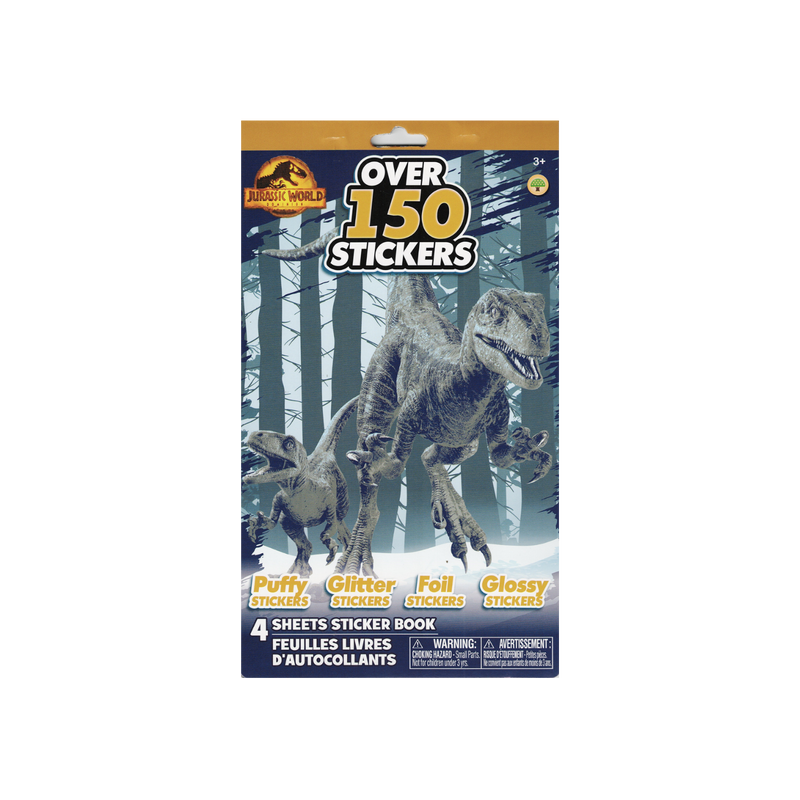 Jurassic world sticker book: unleash the dinosaurs with 150+ stickers across 4 sheets!, , medium image number null