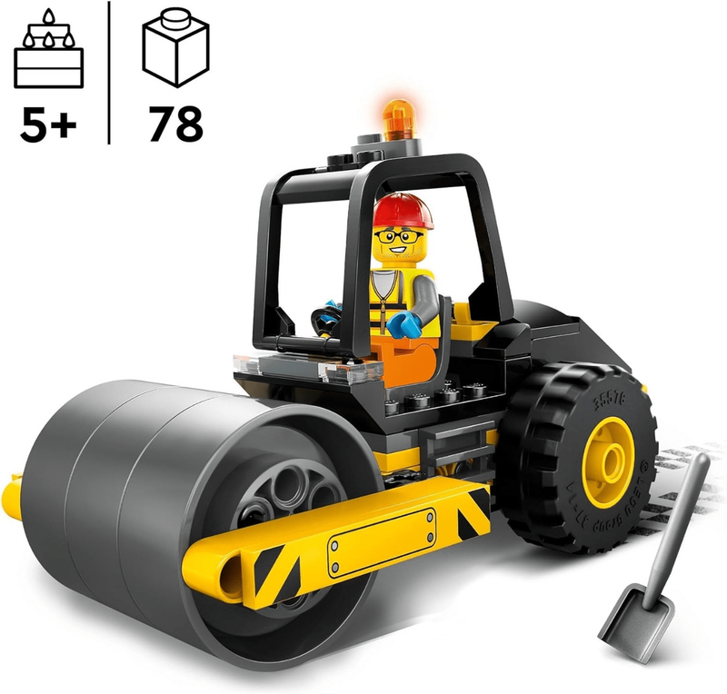 Lego city construction steamroller, , medium-null