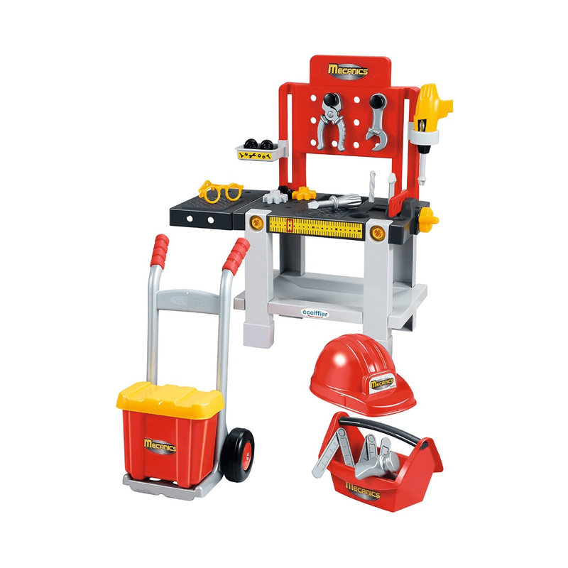 Product image: Set of workbench, toolbox, hand cart for children, , medium-null