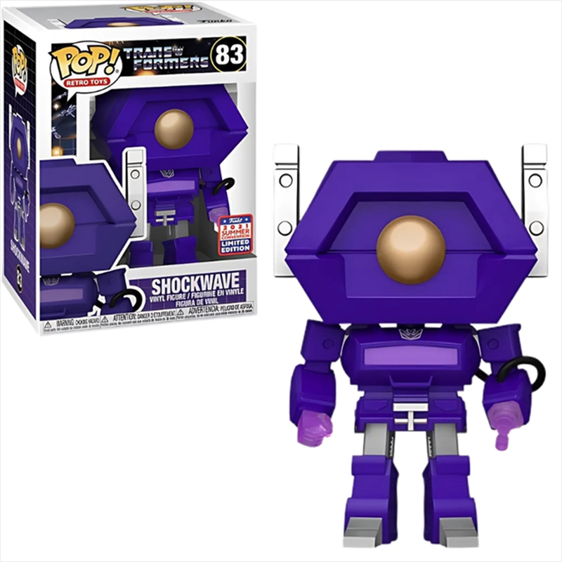 Product image: Funko pop! Retro toys: transformers - shockwave #83 sdcc 2021 exclusive, , medium-null