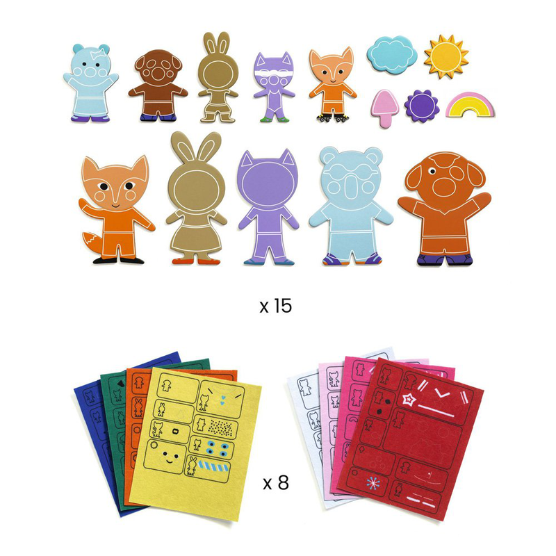Diy: magnets funky family, , medium-null