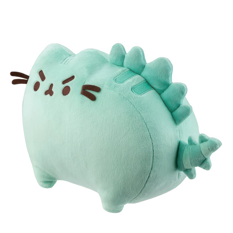 Green pusheenosaurus soft toy, , medium-null