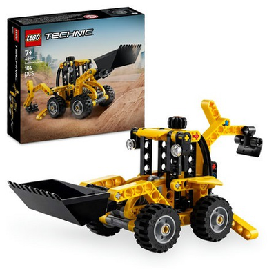 Lego technic backhoe loader 104pcs 7y+ 42197, , medium