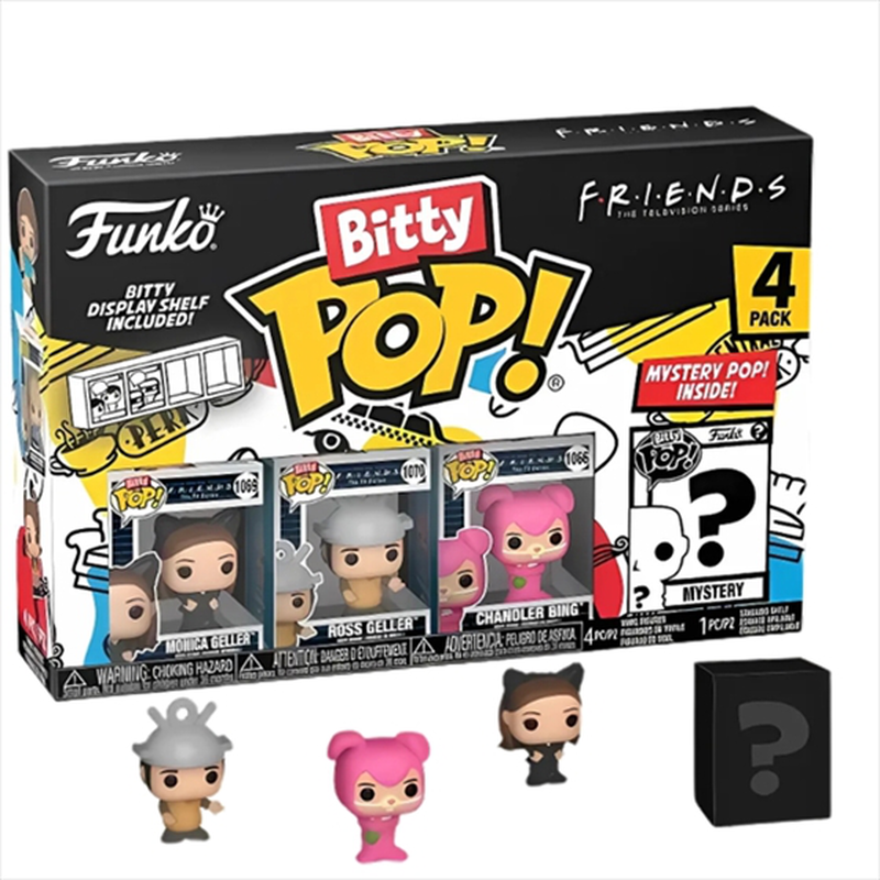Funko bitty pop! 4-pack: friends - monica geller as catwoman vinyl figures, , medium image number null