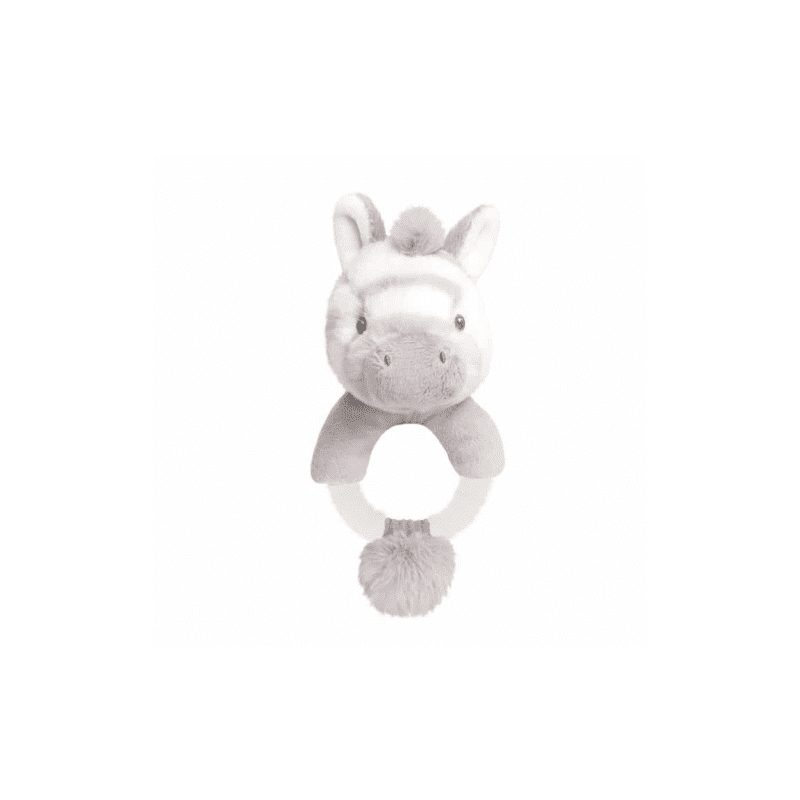 14cm keeleco zebra ring rattle, , medium-null