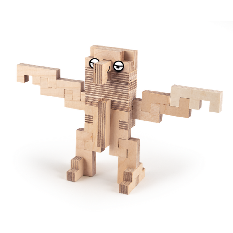 Wooden construction set - parrot, , medium image number null