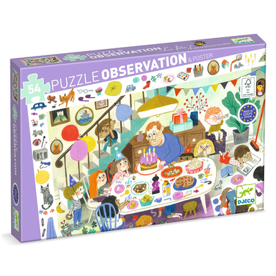 Observation puzzle - birthday - 54pcs, , medium