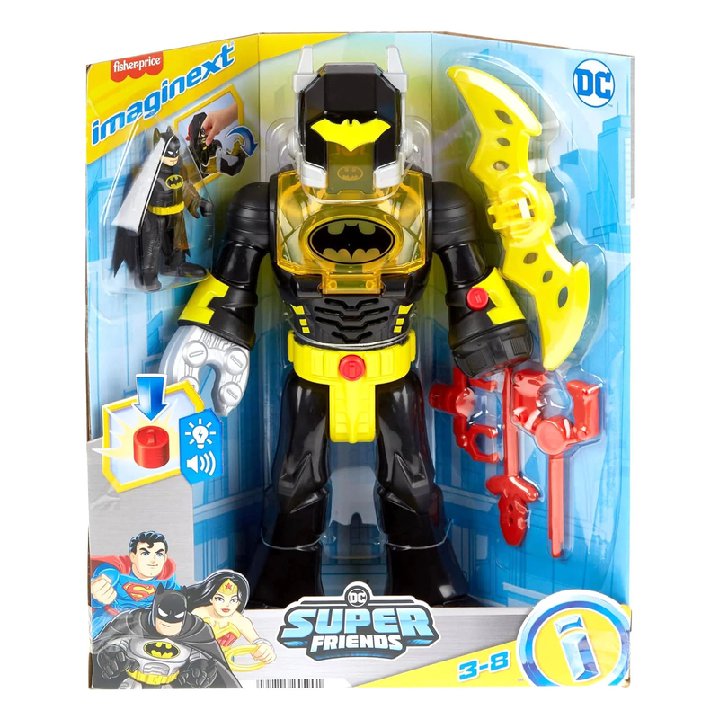 Imaginext dc super friends batman interactive robot, , medium-null