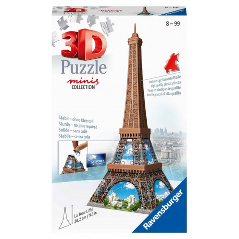 Ravensburger 3d puzzle minis 54 pcs eiffel tower 12536, , medium-null