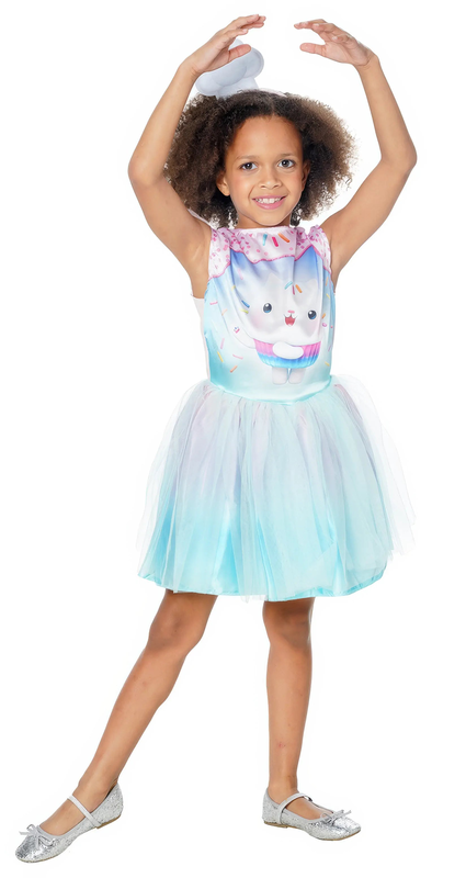 Gabby's dollhouse deluxe costume - cakey cat tutu dress, , medium-null