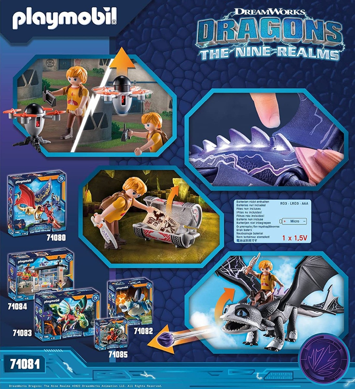 Playmobil dragons nine realms: thunder & tom, , medium-null