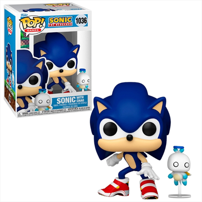 Funko pop! Games: sonic the hedgehog - sonic with hero chao #1036  vinyl figure, , medium