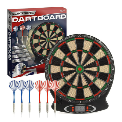 Toyrific electronic dart board - with 6 soft tip darts, , medium