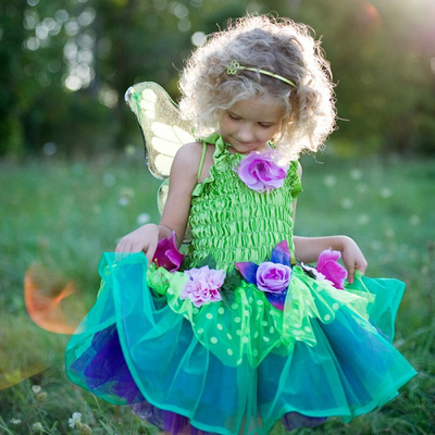Great pretenders fairy dress bloom de luxe with wings size us 3-4, , medium