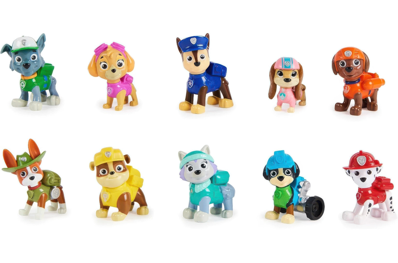 Paw patrol action pack pups 10 gift set with collectible figures, , medium-null
