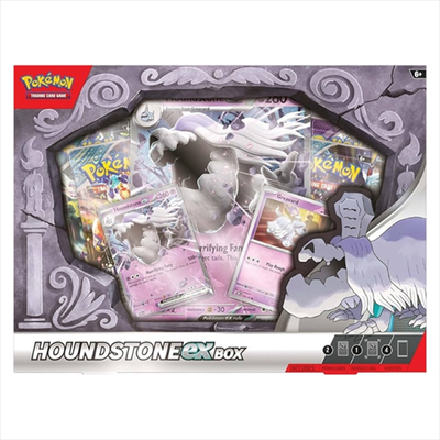 Pkm - pokemon - houndstone ex box - 4 booster packs - 3 promo cards, , medium