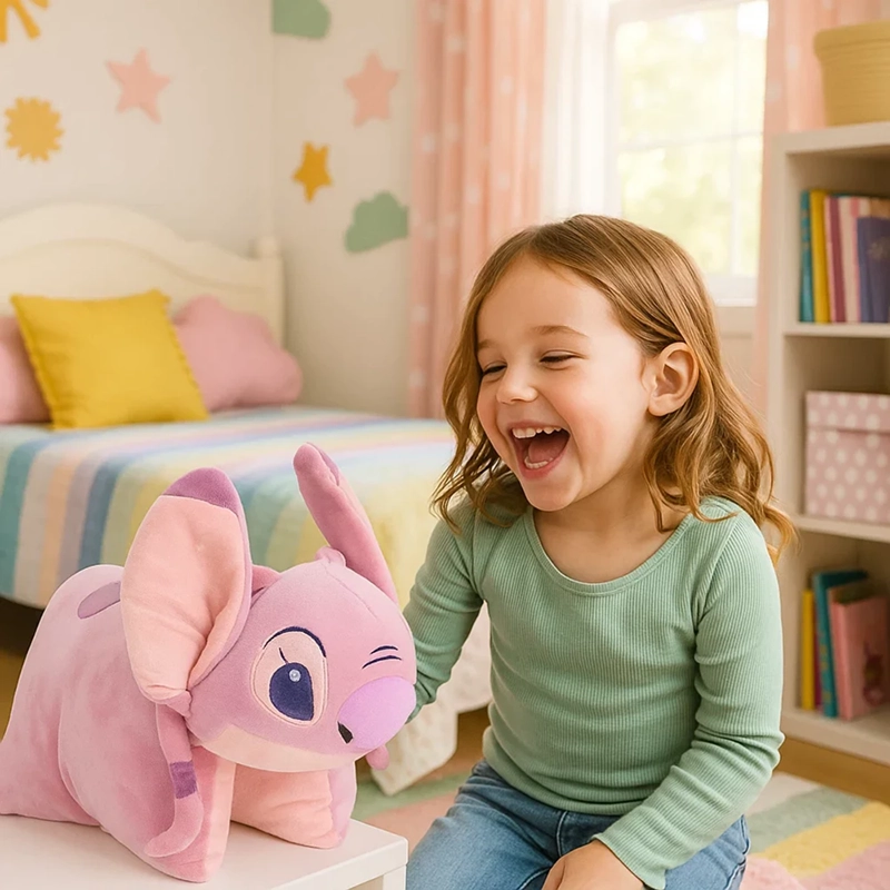 Lilo & stitch 2-in-1 cushion - angel, , medium-null